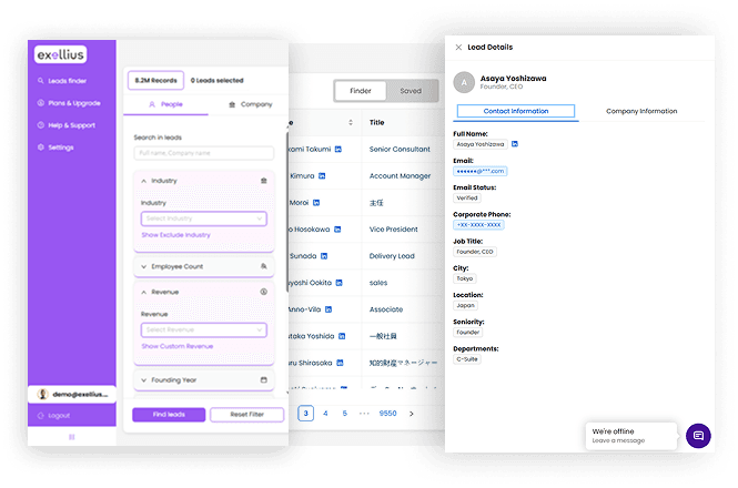 Prospecting UI
